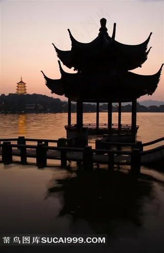 杭州西湖美丽的风景摄影