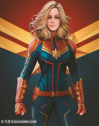 美女超人绘画图片