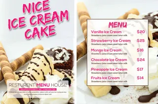 设计英文食物菜单素材