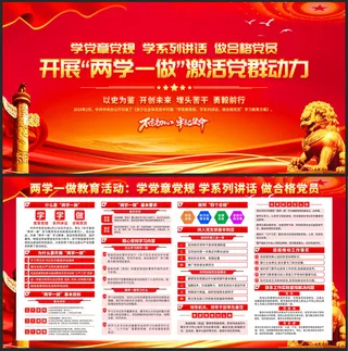 开展两学一做激活党群动力党建宣传栏