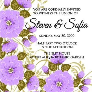 祝贺婚礼结婚邀请卡素材