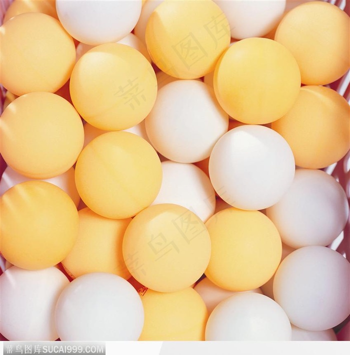 黄白乒乓球