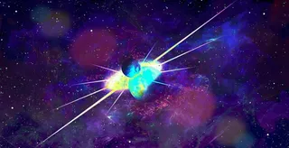 元宇宙世界风景天空背景墙