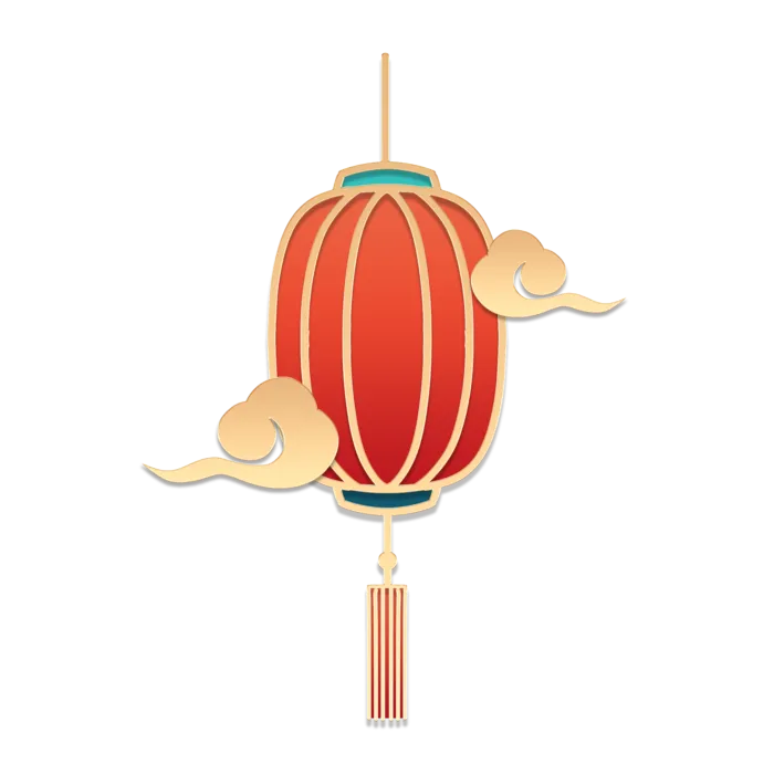 红色灯笼春节新年新春元旦