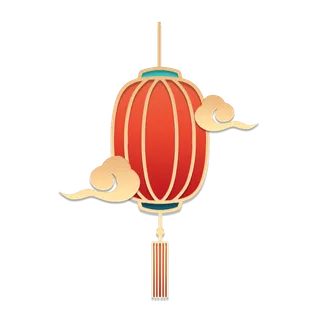 红色灯笼春节新年新春元旦