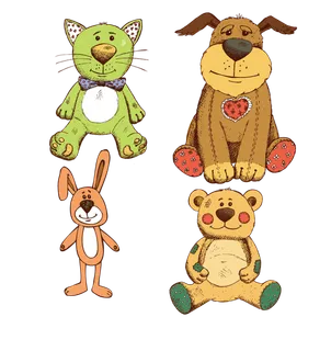 老虎小狗与兔子