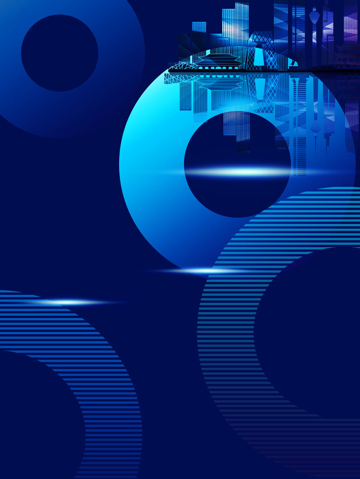 蓝色渐变科技背景