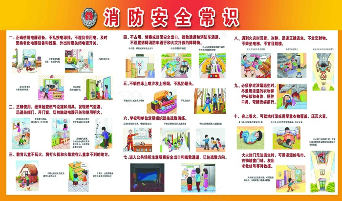 消防安全赏识psd模版下载