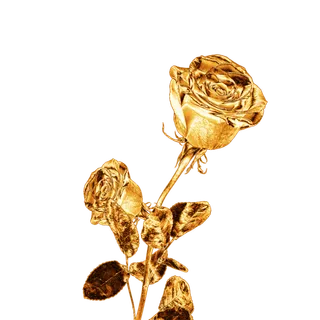 金属质感玫瑰花 免抠