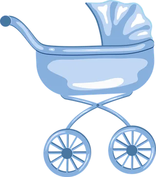 婴儿推车卡通简笔
