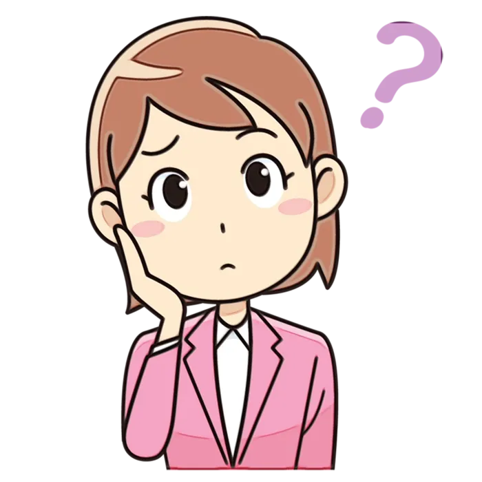 思考女孩卡通
