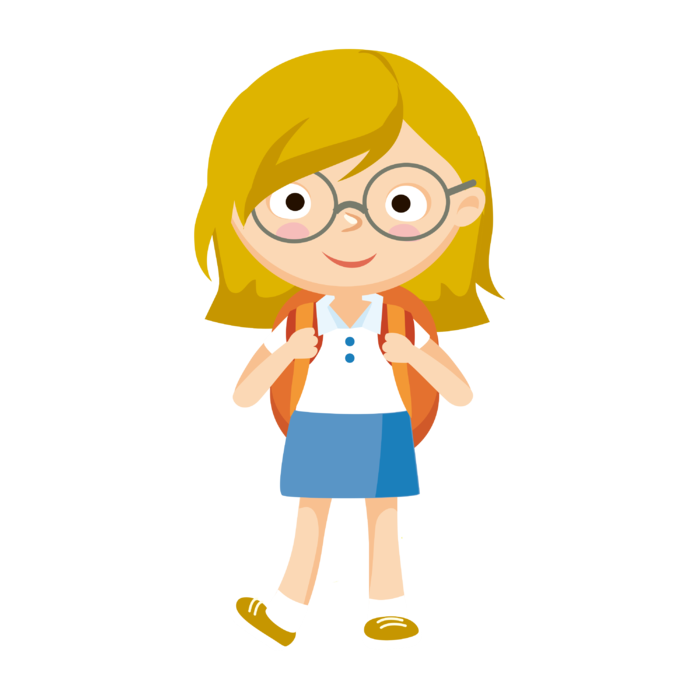 上学校人物卡通