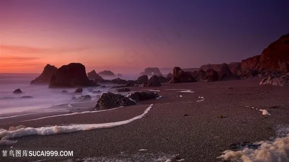 黄昏海滩美景壁纸 黄昏海滩美景壁纸