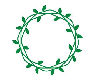 矢量橄榄枝花环