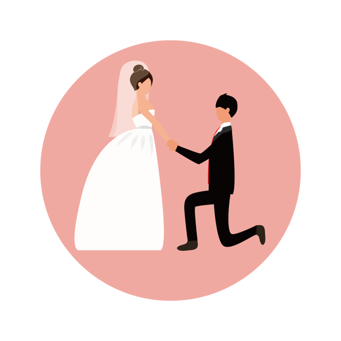 婚纱卡通人物婚礼白纱结婚婚纱摄影手绘