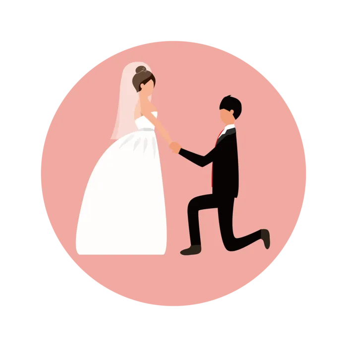 婚纱卡通人物婚礼白纱结婚婚纱摄影手绘