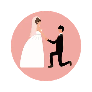 婚纱卡通人物婚礼白纱结婚婚纱摄影手绘