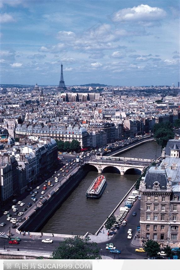 运河 巴黎 城市建筑群