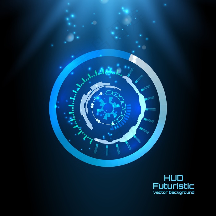 科技科幻未来仪表盘HUD界面UI图标数据图形图案eps,ai矢量模版下载