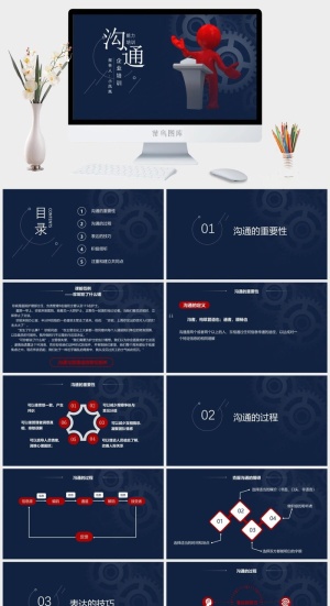 员工培训PPT模板预览图