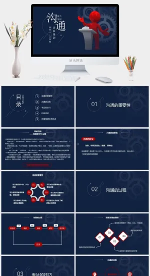 员工培训PPT模板预览图
