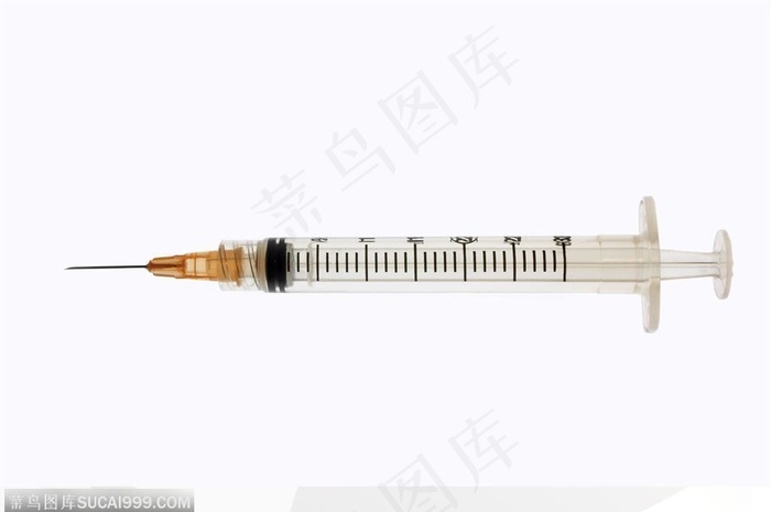 医疗器材-横放的注射器