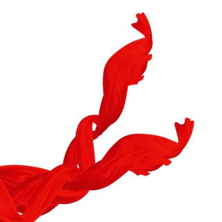 红色飘带免扣素材