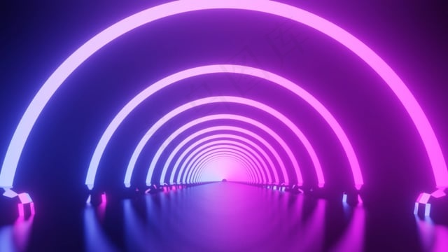 激光, 隧道, 闪光, 抽象, 背景, 创造力, 未来派