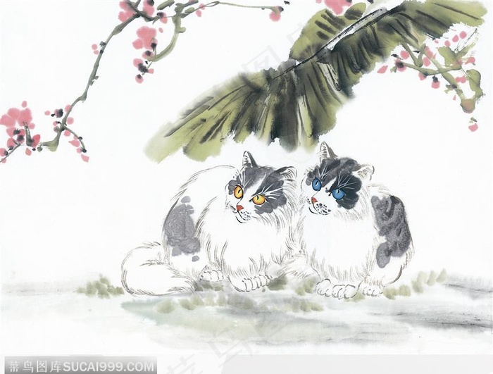 依偎的小猫