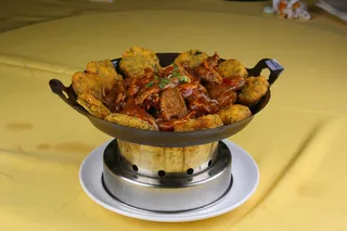 铁锅饼子小黄花22元