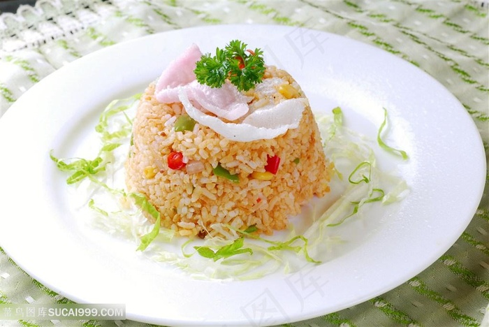 中华美食饭食印尼炒饭实拍摄影图