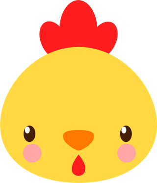 卡通动画动画小动物小鸡免扣PNG手绘插画图片素材 (76)