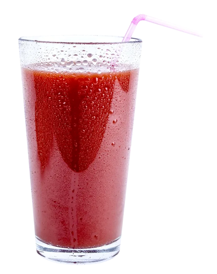 吸管杯子番茄汁