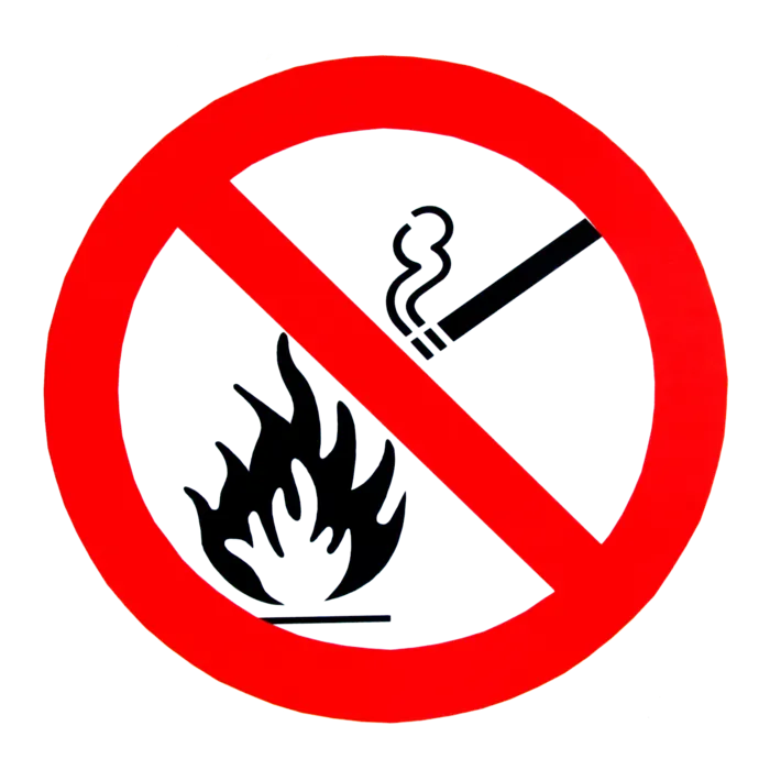 禁止有火源