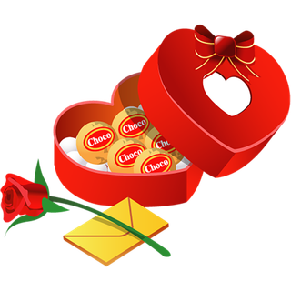 卡通简笔情人节玫瑰花