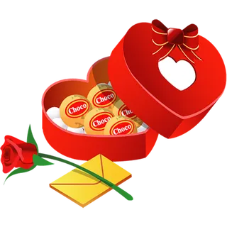 卡通简笔情人节玫瑰花