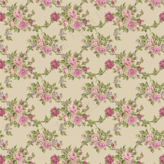 古典花纹底纹墙纸背景高清素材图片