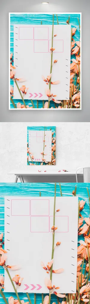 简洁鲜花图片背景元素