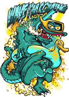 鳄鱼卡通游泳 鳄鱼卡通游泳