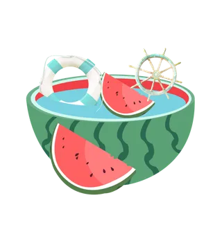 夏日西瓜素材