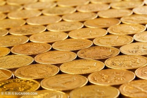 黄金硬币背景图片