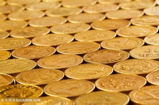 黄金硬币背景图片