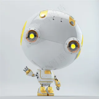 可爱的智能机器人高清图片