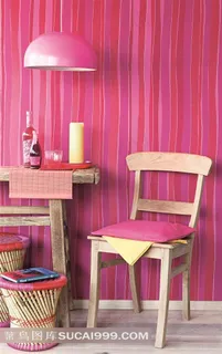 欧美室内效果图粉色