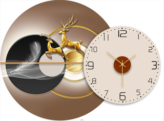 抽象时钟叠加装饰画