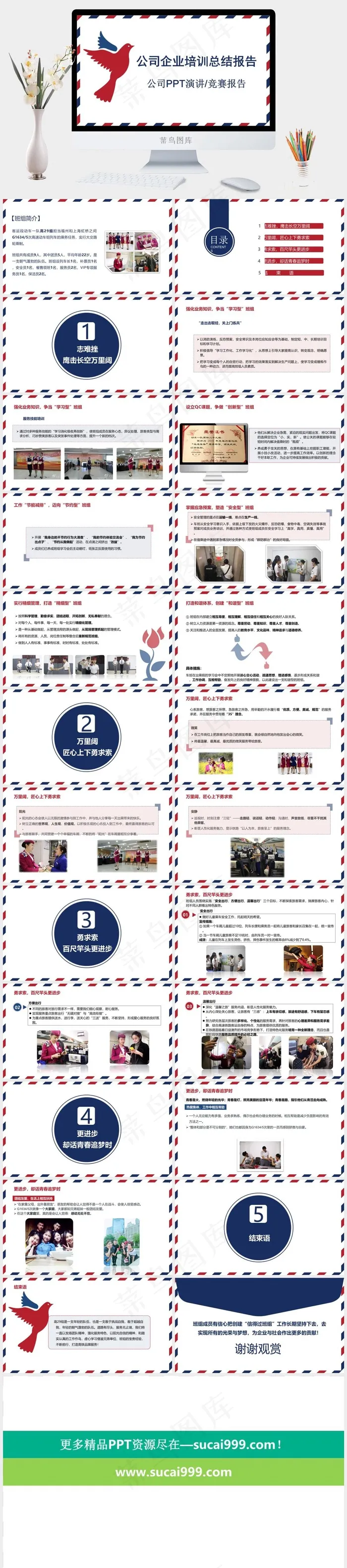 公司企业培训PPT演讲竞赛报告模板