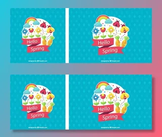 免抠花卉和蜜蜂标签