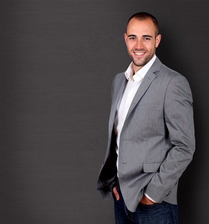 开心的商务男士写真高清摄影图片(二)