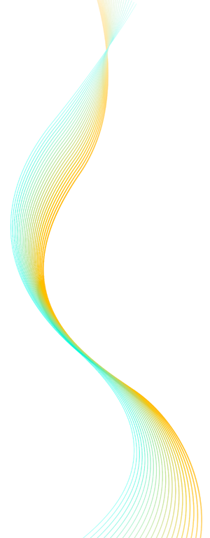 蓝橙色条纹渐变线条科技电商免抠png