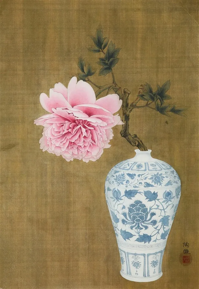 青花瓷工笔画